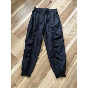 ANRABESS BLACK DRAWSTRING  WOMEN’S BLACK JOGGERS